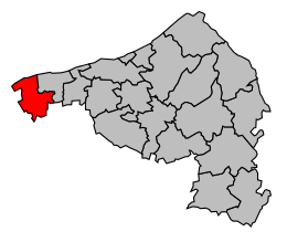 Cantone di Cany-Barville – Mappa