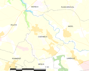 Poziția localității Coëtmieux