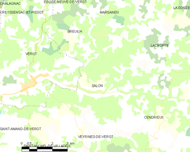 Mapa obce Salon