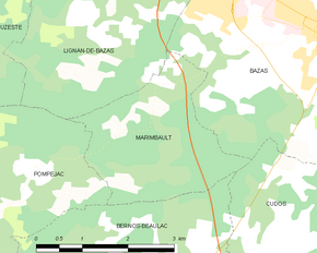 Poziția localității Marimbault