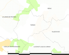 Poziția localității Tarnès