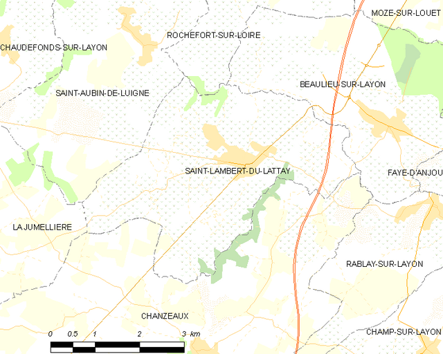Poziția localității Saint-Lambert-du-Lattay