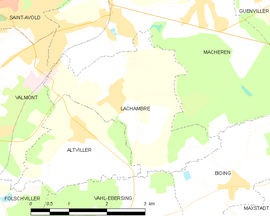 Mapa obce Lachambre