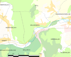 Poziția localității Heiligenberg