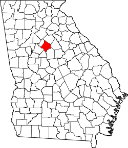 Karte von Newton County innerhalb von Georgia
