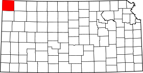 Map of Kansas highlighting Cheyenne County.svg