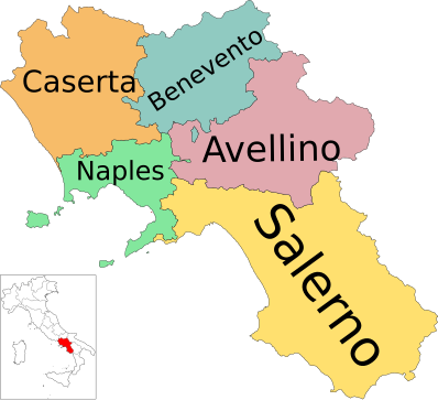 Map of Campania