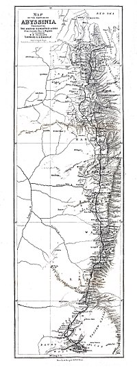 Map of the Portion of Abyssinia Tranversed by the British Expedition in 1868