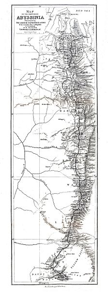 Map of Abyssinia 1868