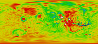 Mars gravitációs mező (MOLA adatkészlet) .png