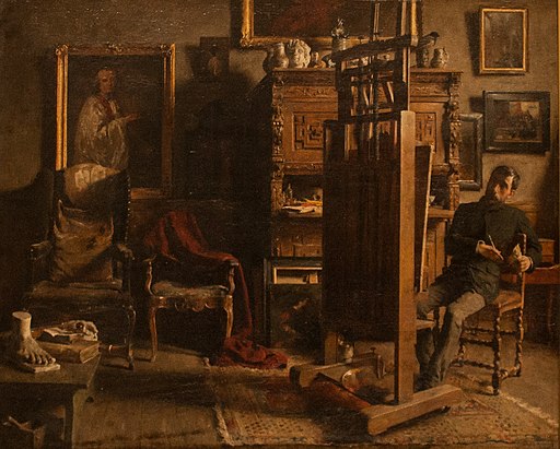 Mertens - The Studio of the painter Jules Lambeaux