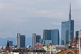 Centro Direzionale di Milano, view of the Porta Nuova skyscrapers