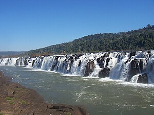 Le cascate di Moconá, all'estremità nord-orientale della provincia di Misiones.