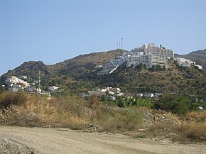 Panorama de Mojácar. Localização de Mojácar