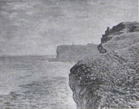 The Cliff at Graibal Monet - Wildenstein 1996, 654.png