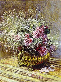 Flowers in a Pot (also known as Roses and Baby's Breath) Monet w471.jpg