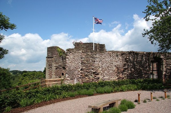 Monmouth Castle, part of which remains in use as a regimental headquarters and museum