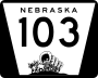 State Highway 103 marker