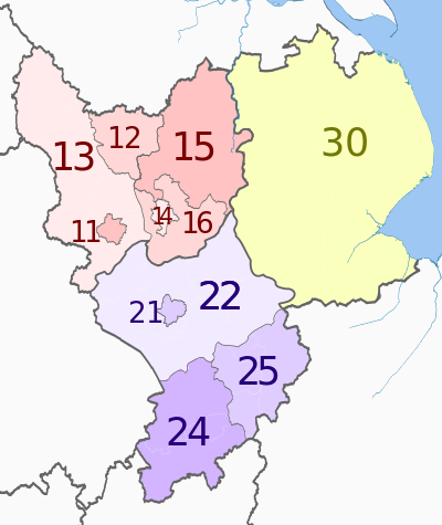 NUTS 3 regions of the East Midlands 2010 map.svg