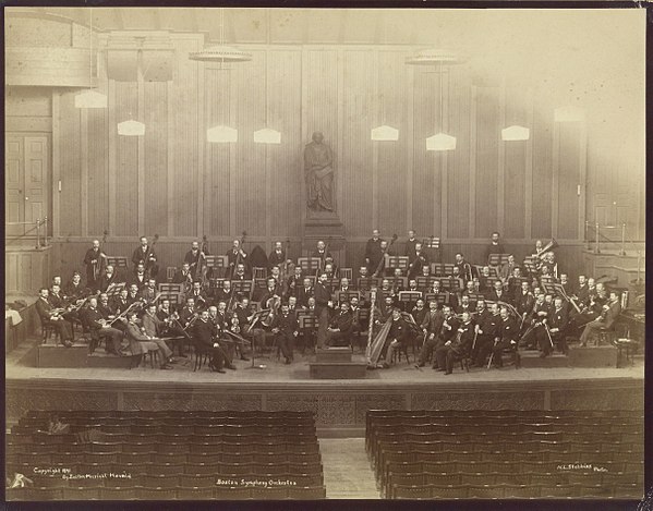 The BSO at Boston Music Hall in 1891.