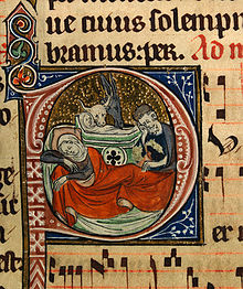 The Nativity depicted in an English liturgical manuscript, c. 1310-1320 Nativity 01.jpg