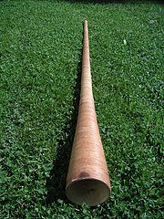 A modern lur from Norway, made of wood wrapped in birch bark Neverlur.JPG