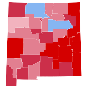 Ergebnisse der Präsidentschaftswahlen in New Mexico 1972.svg