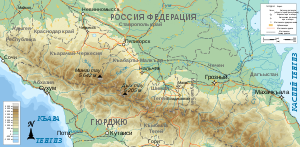 Шимал Кавказны картасы (къарачай-малкъар тилде)