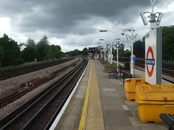 Northbound platform looking north