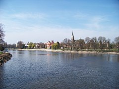 De rivier bij Nymburk