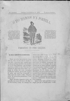 O Tío Marcos d'a Portela. Parrafeo Primeiro 7/2/1876.