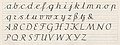 Offenbacher Schrift, das lateinische Alphabet (1928)