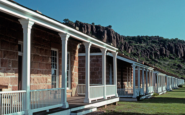 Officers Row at Fort Davis National Historic Site