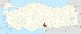 Osmaniye-provinsen - Lokalisering