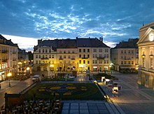 Market Square at dusk