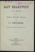 Józef Ignacy Kraszewski Żacy krakowscy w roku 1549