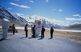 Kashgar, Khunjerab Pass 's boundary marker