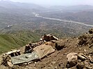 Pakistani soldiers overlooking Swat valley