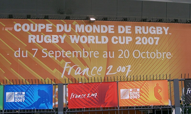 Archivo:Panneau Coupe du monde de rugby 2007.JPG
