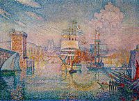 Paul Signac, Entrance to the Port of Marseilles, 1918.