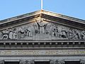 Pediment of the western portico of the Royal Exchange, London.jpg