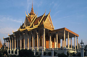 Die Silberpagode im Königspalast von Phnom Penh
