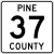 Pine County 37-yo'nalish MN.svg