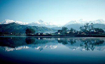 All Annapurna summits taken from Pokhara.