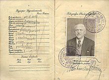 Polski paszport wydany w Gdańsku w 1935