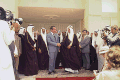 President Nixon shaking hands with King Faisal of Saudi Arabia following talks at Riasa Palace , 07-15-1974.gif