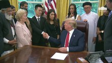File:President Trump Meets with Survivors of Religious Persecution.webm