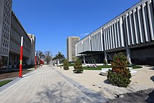 An alley of Université Laval campus