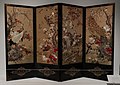 Queen's Gallery 2023 - Japan - Embroidered folding screen 1