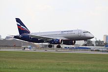 Sukhoi SSJ100 d'Aeroflot.